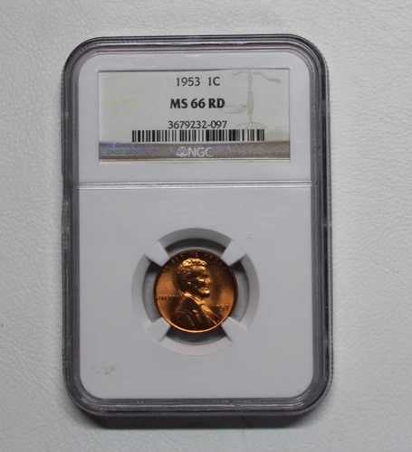 1953 1C リンカーン・ウィート・セント MS 66 RD NGC