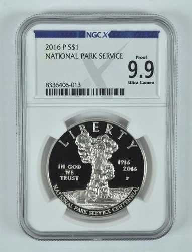 2016-P 国立公園記念銀貨 プルーフ 9.9 UCAM NGC X NGCX