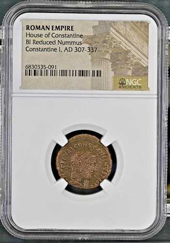 ローマ帝国 コンスタンティヌス1世二世の家 縮小版 ヌムス AD 307-337