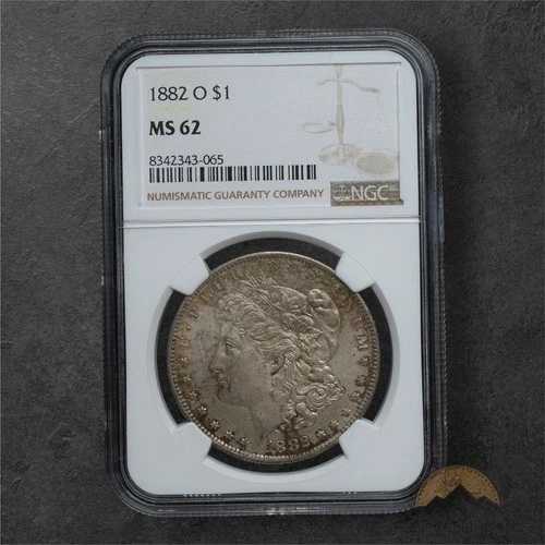 1882-O モルガン銀貨 1ドル - NGC MS62 - ニューオーリンズ