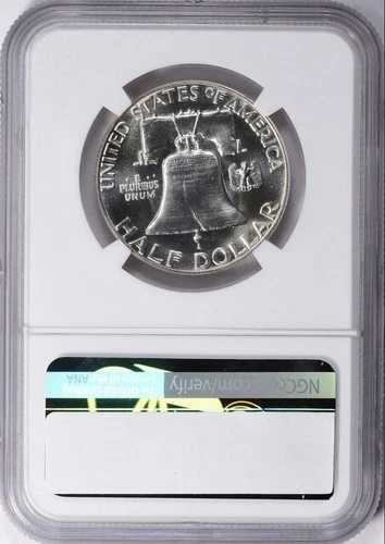 1955年 フランクリン ハーフダラー NGC PF 67 + 小麦ペニー 1枚無料??