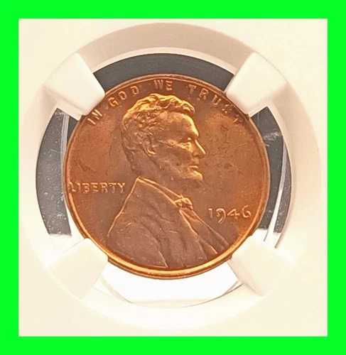 1946 NGC MS 66 RD リンカーン・ウィート・セント 米国造幣局 UNC ハイグレード