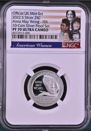 :2022-S S25C ワシントン アメリカンウーマン アンナ・メイ・ワン シルバー NGC PF70UC FDI R5 38,610円