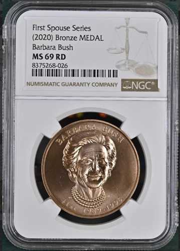 2020年 バーバラ・ブッシュ ファースト・スポーズ・シリーズ ブロンズメダル NGC MS69RD