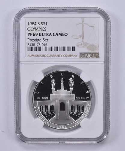 1984-S オリンピック記念ドル プレステージセット PF69 UCAM NGC ブラウンラベル