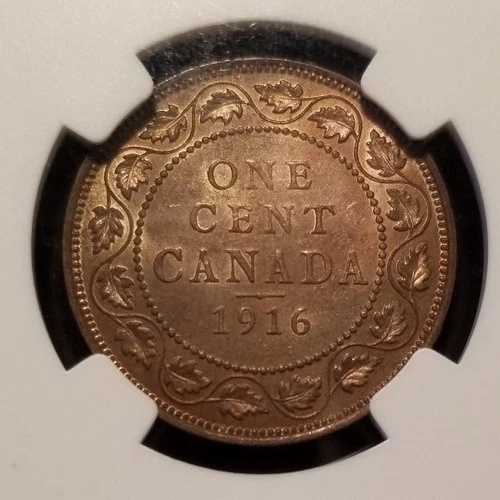 1916 カナダ ラージ セント 1C NGC MS 63 素晴らしい豊かな色彩、美しい !!!