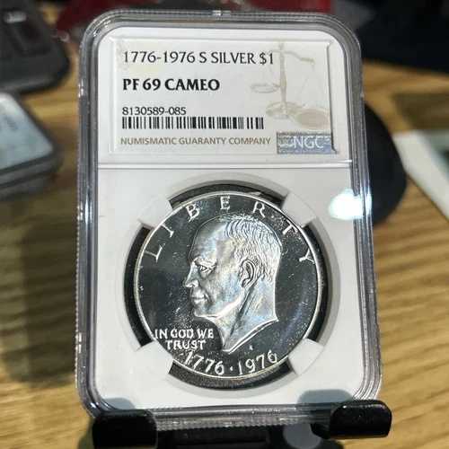 1776-1976 アイゼンハワー銀貨 PF 69 カメオ