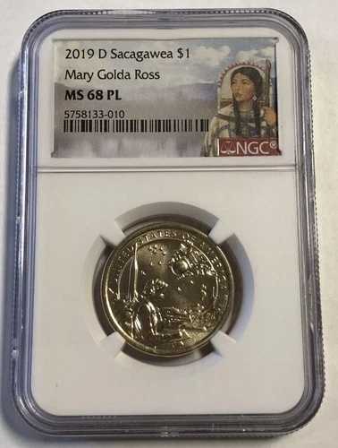 2019 D サカガウィア・ダラー NGC MS 68 PL メアリー・ゴルダ・ロス