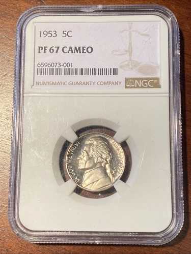 1953年 ジェファーソン・ニッケル NGC PF 67 カメオ