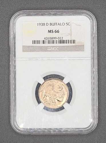1938-D バッファローニッケル | NGC MS66