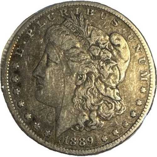 1889-O モーガン $1 ? 市場価格より $5 安い ? 銀90% ? 非常に良好な状態 (VF)