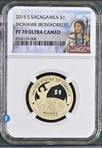 :2015-S $1 サカガウィア ネイティブアメリカン NGC PF70 UCAM 鉄工 希少