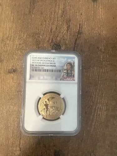 C&Cセット 2015 W サカガウィア $1 モホーク・アイアンワーカーズ NGC SP 70 エンハンスドフィニッシュ レア