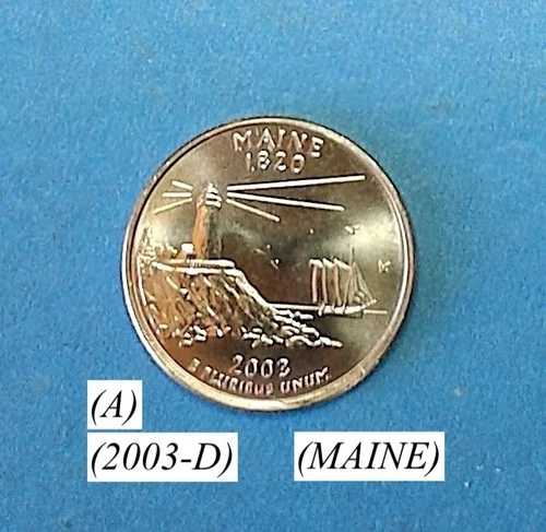 2003-D- メイン州クォーター硬貨（米国造幣局発行） C- NGC価格チャート（A）