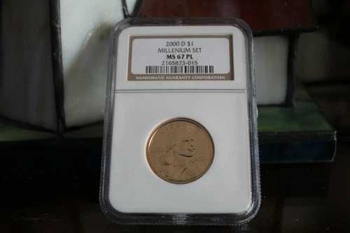 2000-D $1 ミレニアムセット NGC MS67 PL