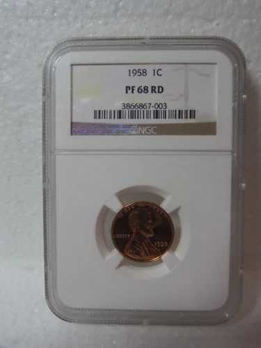 1958年 P リンカーン ウィート セント グレード PF68 RD NGC