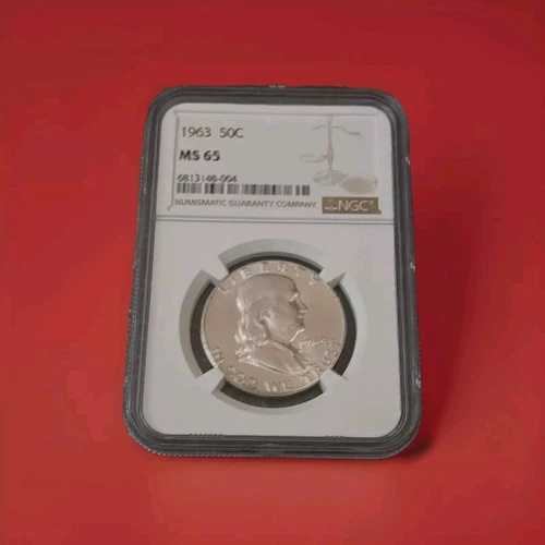 1963年 50セント フランクリン ハーフダラー NGC MS65