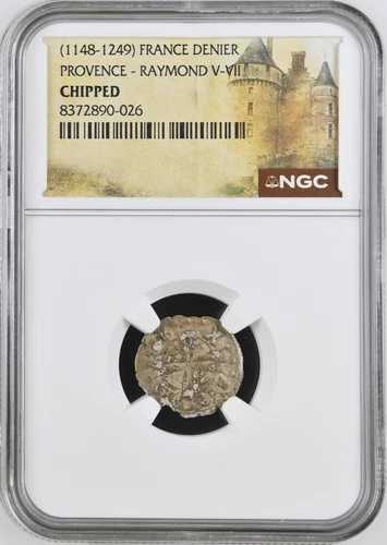 レイモンド5世 フランス プロヴァンス NGC 詳細 シルバー デニール テンプル騎士団 十字軍 39,325円