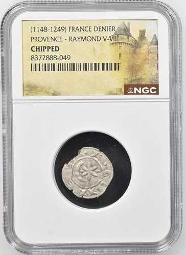 レイモンド5世 フランス プロヴァンス NGC 詳細 シルバー デニール テンプル騎士団 十字軍 39,325円