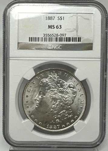 1887年モルガン・ダラー MS-63 NGC