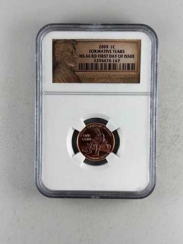 2009 リンカーン形成期セント、NGC MS-66 RD -- 超レアグレードのコイン!
