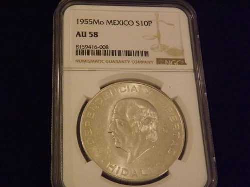 1955-Mo 10 P メキシコ NGC AU 58