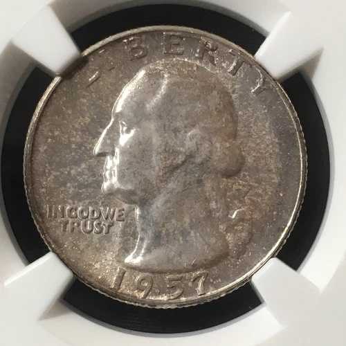 1957年 25セント ワシントン クォータードル NGC MS67 3689353-026 Q-392