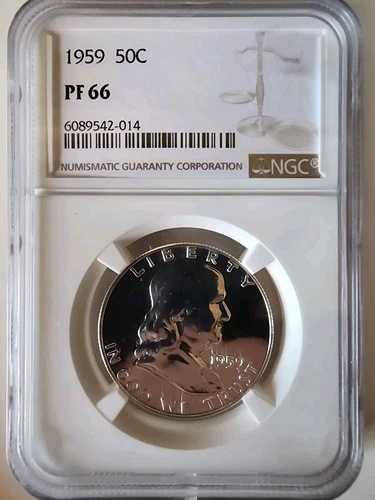 1959年 プルーフ フランクリン NGC PF 66 回転裏側 日付良好 39,325円