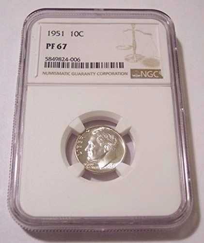 1951年 ルーズベルト ダイム プルーフ PF67 NGC 40,040円