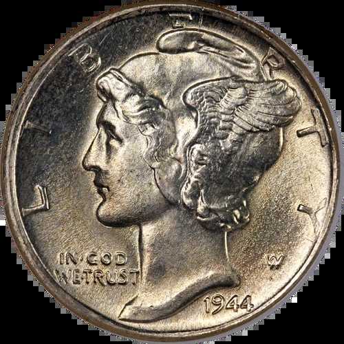 1944-D マーキュリーダイム NGC MS67 素晴らしい外観 ナイスストライク 40,040円