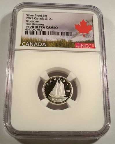 2022年 シルバー NGC PF70UCAM カナダ ダイム ブルーノーズ 10セント PF 70 ウルトラ カメオ プルーフ 40,040円