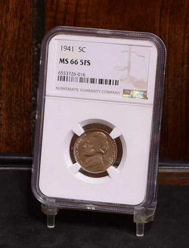 1941年ジェファーソンニッケル - NGC MS66 5FS (#58180-L)