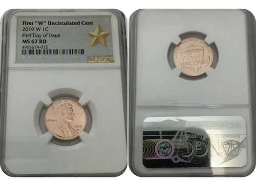 2019-W NGC MS67RD リンカーン アンシキュレイテッド セント 初日発行