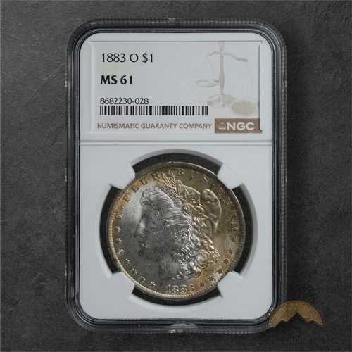 1883-O モルガン銀貨 1ドル - NGC MS61 - ニューオーリンズ