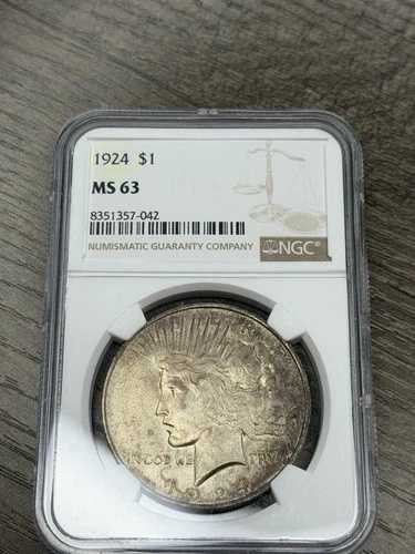 1924年 MS63 ピースダラー NGCトーン 42,900円