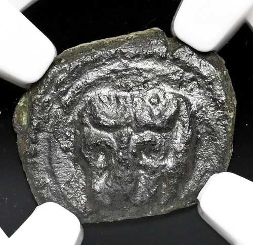 イタリア、ノルマン・シチリア - メッシーナ。ウィリアム2世（1169-1189年）。アエ・フォラロ、NGC AU 詳細