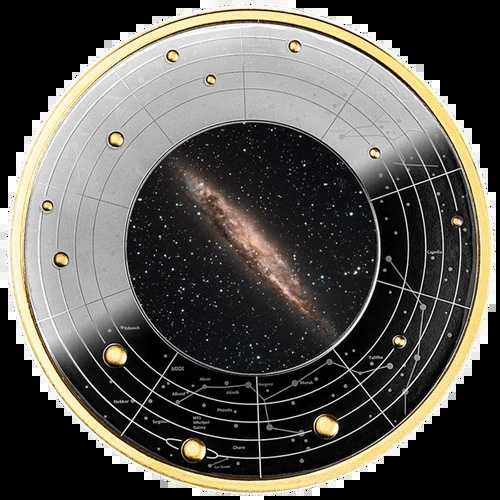 2024年 カメルーン NGC 4945 ギャラクシー 17.5g シルバー ブラック プルーフコイン