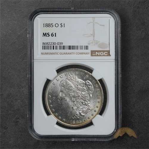 1885-O モルガン銀貨 1ドル - NGC MS61 - ニューオーリンズ 40,040円