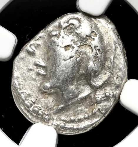 ケルト・ガリア、ハエドゥイ。紀元前1世紀。銀製クィナリウス像（馬）、NGC VF 40,040円