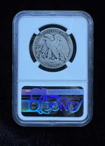 1921年 S ウォーキング・リバティ シルバー ハーフドル NGC G4、50C、キーデート