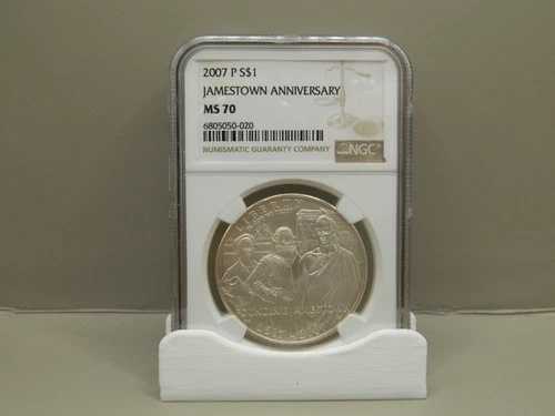 2007-P ジェームズタウン記念未流通記念ドル NGC MS70