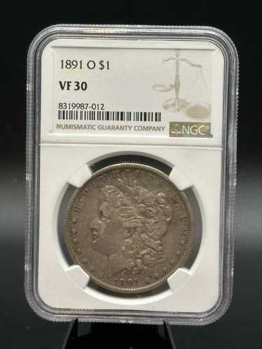 1891 O モルガン銀貨 NGC VF 30 非常に良好な状態