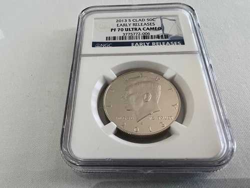 2013-S クラッド ケネディ ハーフダラー アーリーリリース NGC PF70 ブルーラベル「トップポップ」