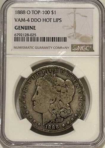 1888 O モルガン シルバー ダラー NGC 純正 VAM-4 ホットリップ 非常に希少/丈夫な VAM