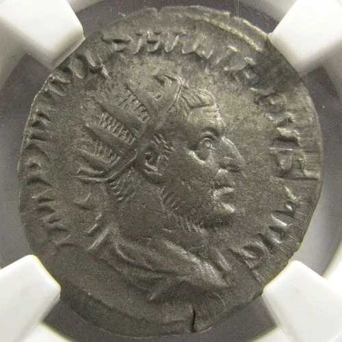 フィリップ1世（紀元後244-249年）、NGC Ch XF、5/5ストライク、4/5面、アントニニアヌス銀貨