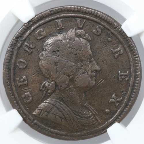 1720年 イギリス ジョージ1世 1/2ペニー NGC VF20BN