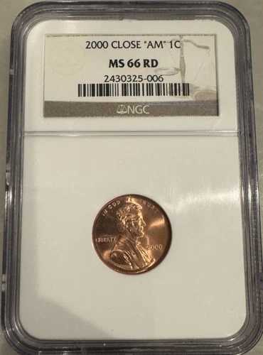 2000年クローズ「AM」エラー1C NGC MS66 RD