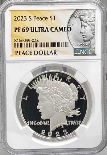 2023年 Sピース銀貨 プルーフ NGC PF69 ウルトラカメオ（OGP付き）