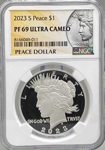 2023年 Sピース銀貨 プルーフ NGC PF69 ウルトラカメオ（OGP付き）