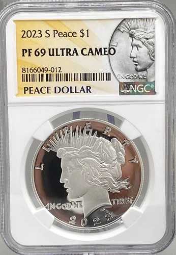 2023年 Sピース銀貨 プルーフ NGC PF69 ウルトラカメオ（OGP付き）